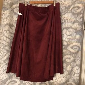 Skirt for women burgundy